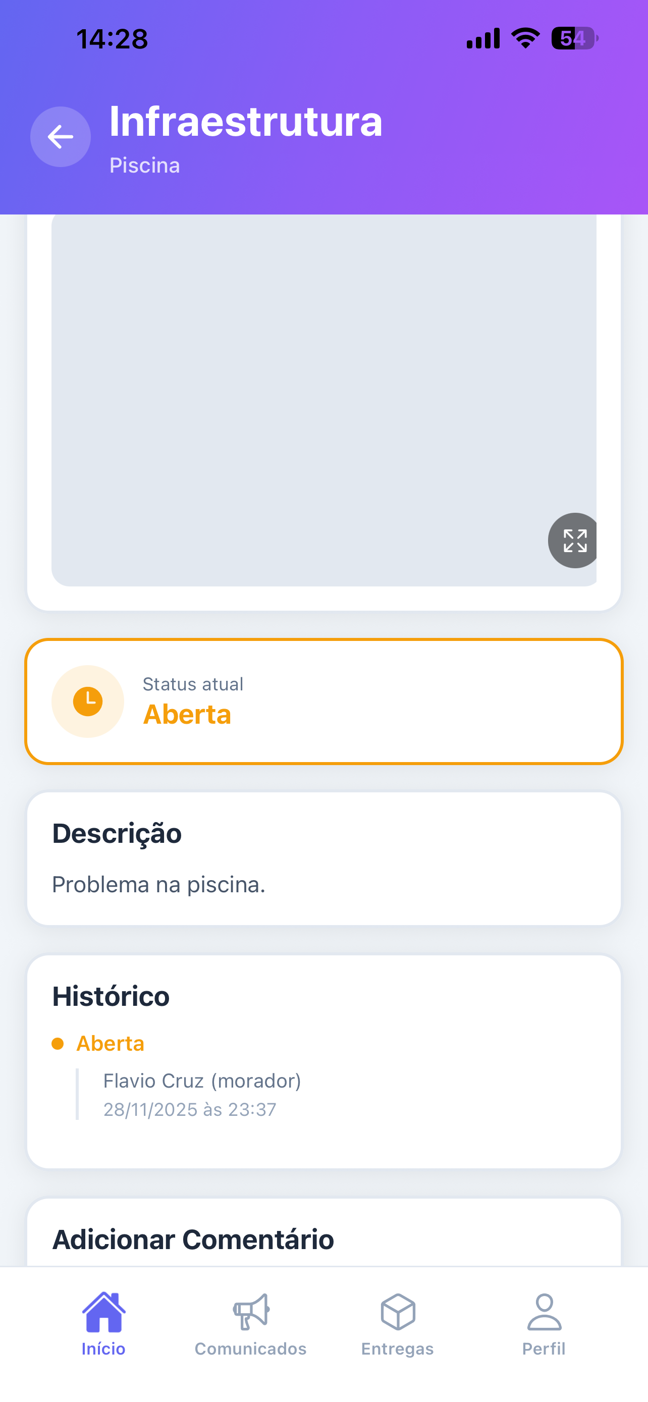 Detalhes de Manutenção